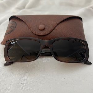 RayBan Sunglasses Tortoise Rectangle